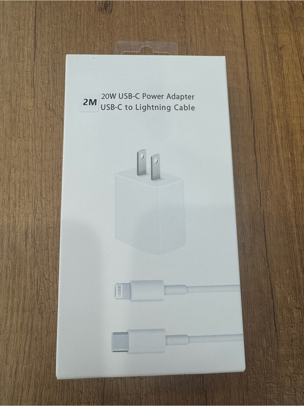 20W USB-C Power Adapter with USB-C to Lightning Cable - White